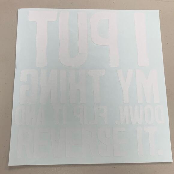 4 Missy Elliot I Set My Thing Down Flip It Reverse It Heat Transfer Vinyls HTV - Picture 3 of 3